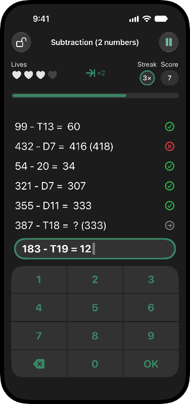 Subtraction Challenge: Improve Speed and Accuracy