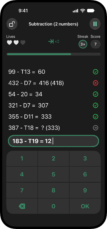 Subtraction Challenge: Improve Speed and Accuracy